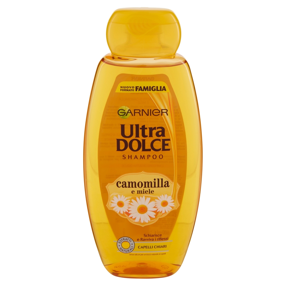 Garnier Shampoo Ultra Dolce, Shampoo per Capelli Chiari, Camomilla e Miele, 600 ml